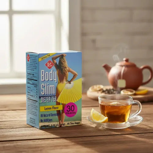 Uncle Lee's Tea Body Slim Dieter | Té Herbal Sabor Limón | 30 Bolsitas | Sin Cafeína