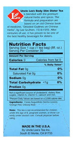 Uncle Lee's Tea Body Slim Balance Original | 30 Bolsitas | Infusión Herbal | Sin Cafeína