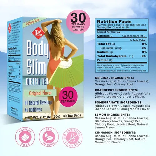 Uncle Lee's Tea Body Slim Balance Original | 30 Bolsitas | Infusión Herbal | Sin Cafeína