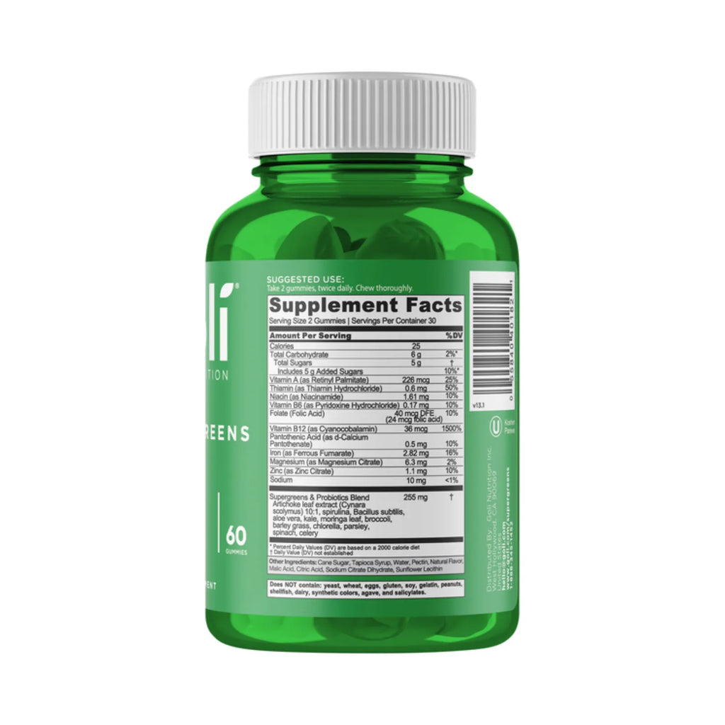 Goli Nutrition Supergreens superverduras 60 Gomitas SFN