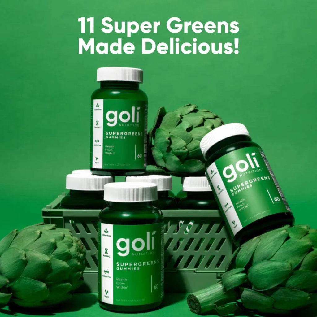 Goli Nutrition Supergreens superverduras 60 Gomitas SFN