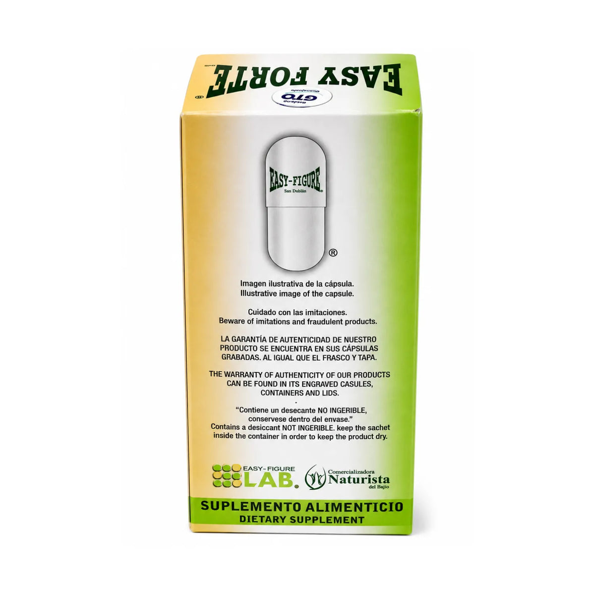 Easy Figure Easy Forte Fibra de Origen Natural  30 Cápsulas | Apoyo digestivo y bienestar general