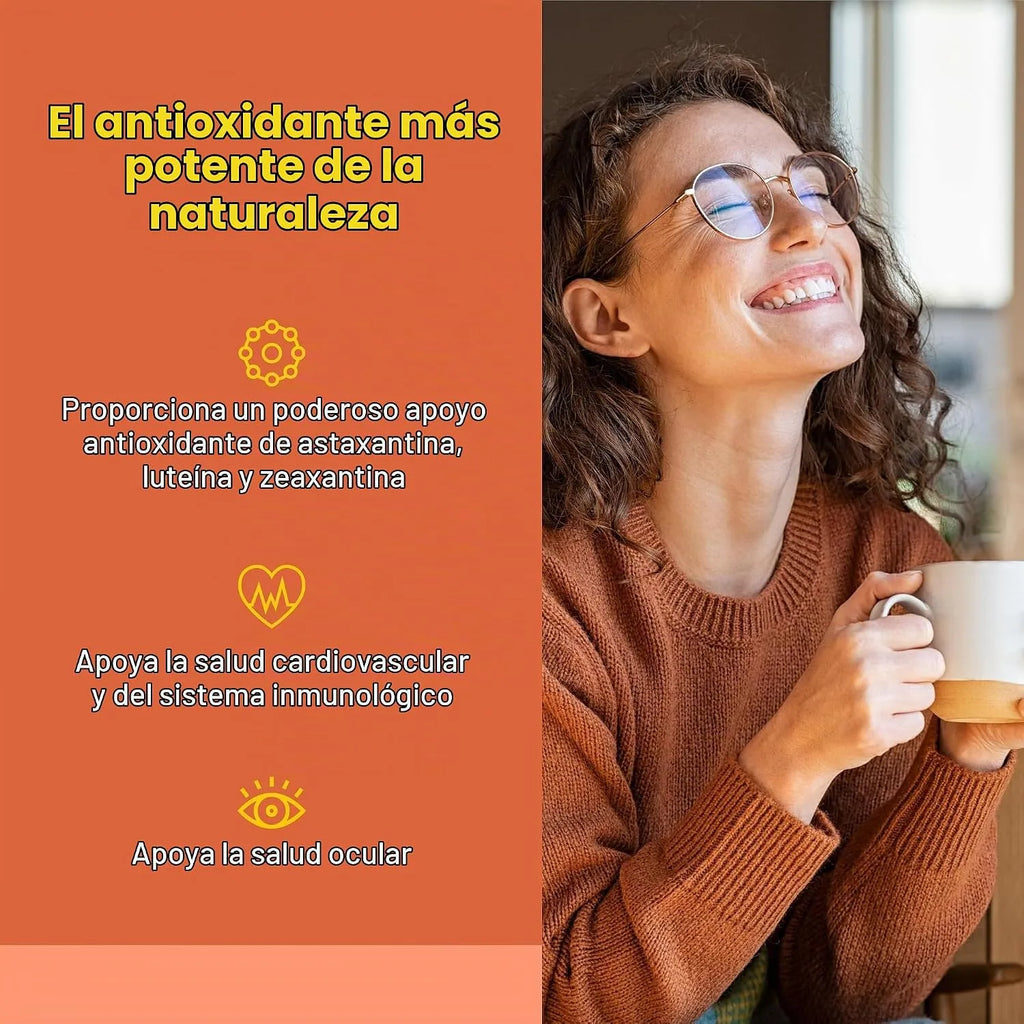 Natural Factors Astaxanthin Plus 4 mg 60 Cápsulas Blandas