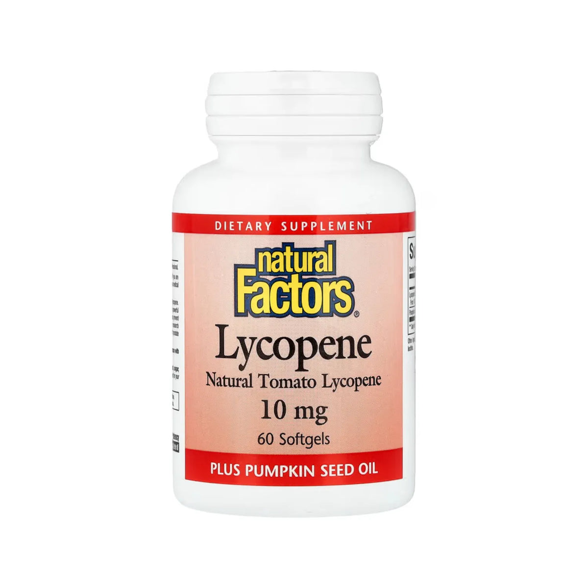 Natural Factors Lycopene 10 mg 60 Cápsulas Blandas