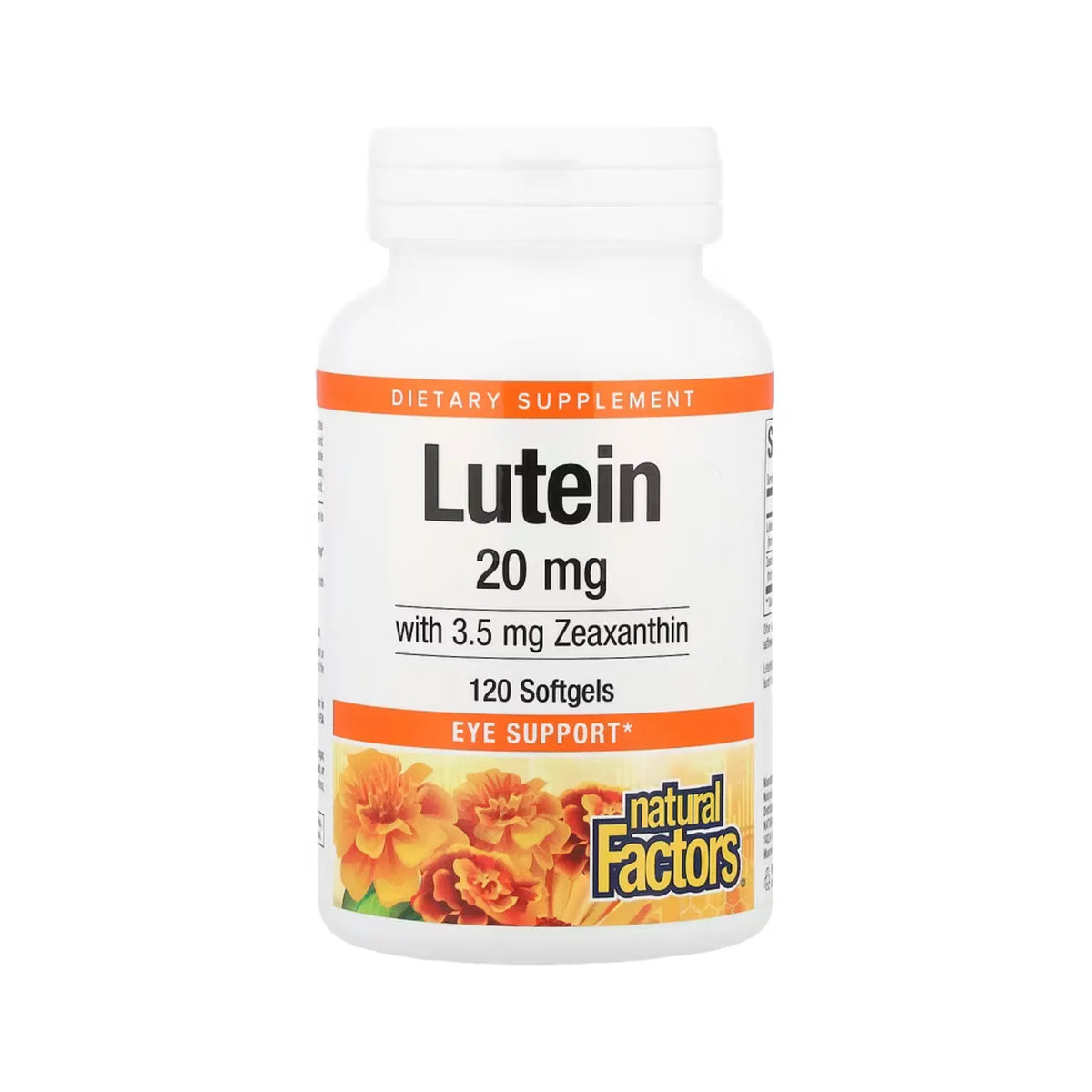 Natural Factors Lutein 20 mg 120 Cápsulas Blandas