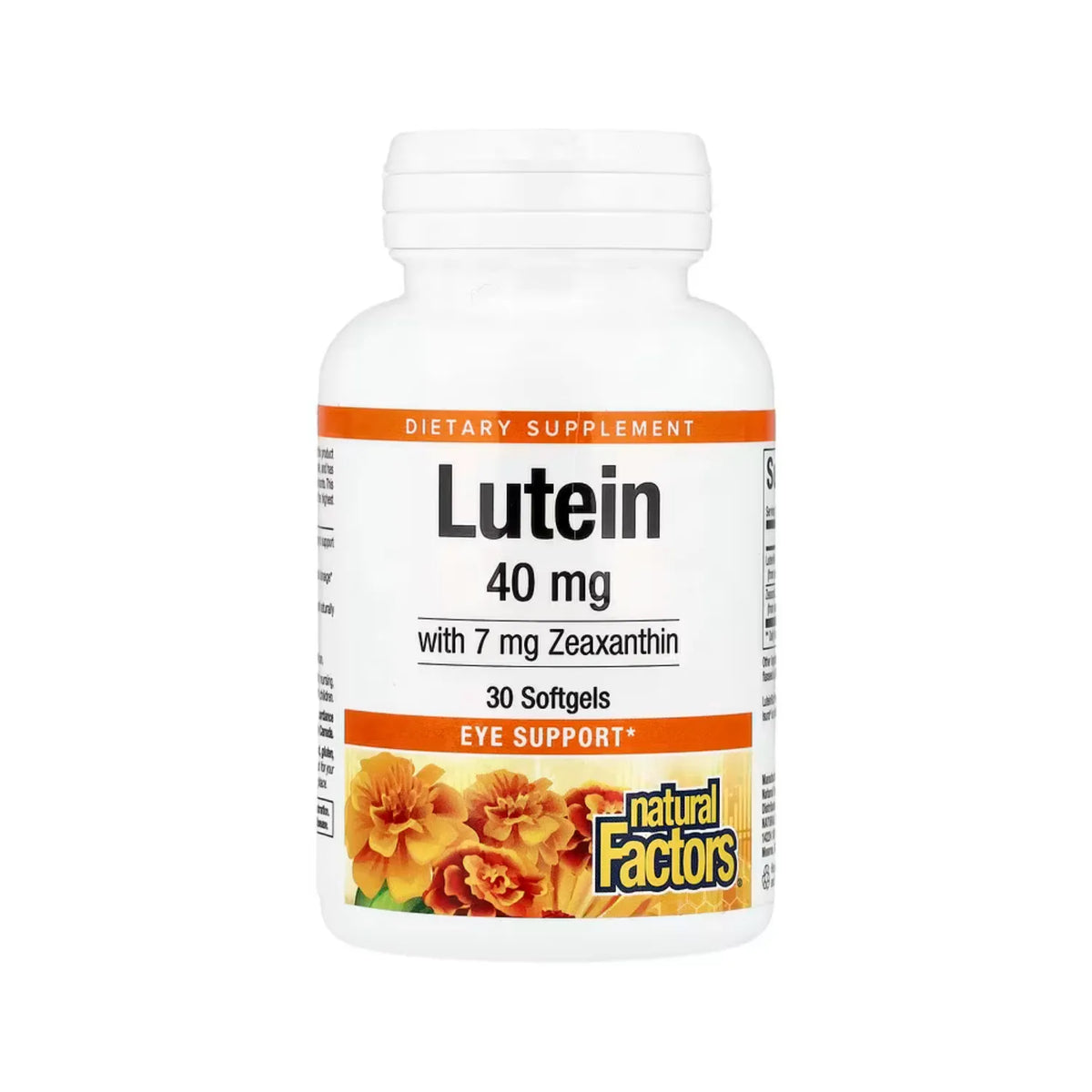 Natural Factors Lutein 40 mg 30 Cápsulas Blandas
