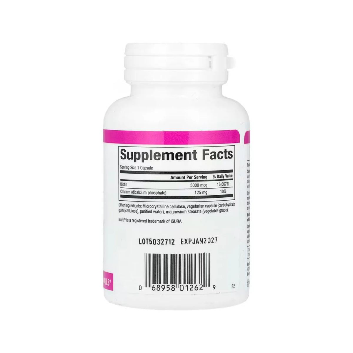 Natural factors Biotin 5,000 mcg 60 cápsulas