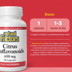 Natural Factors Citrus Bioflavonoids 650 mg 90 Cápsulas
