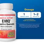 Natural Factors EMIQ Quercetina Bioactiva 60 Cápsulas Vegetales