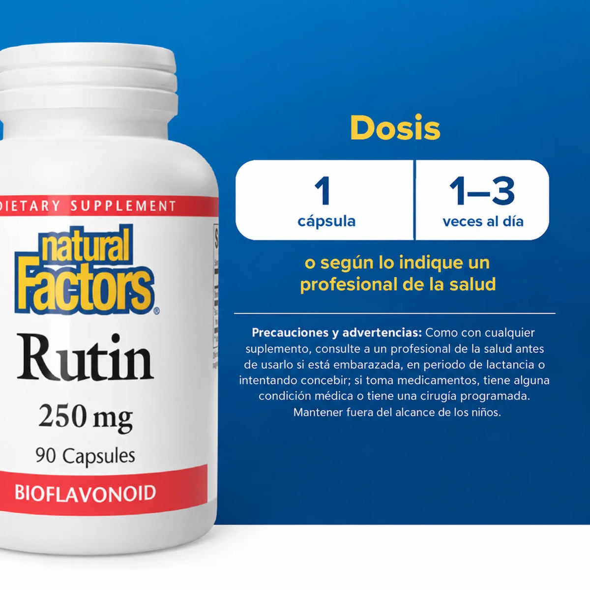 Natural Factors Rutin 250 mg 90 Cápsulas