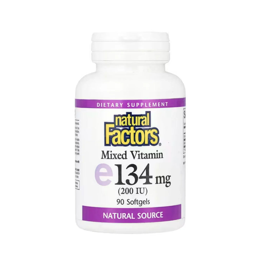 Natural Factors Vitamina E mixta 134 mg (200 UI) 90 Cápsulas Blandas