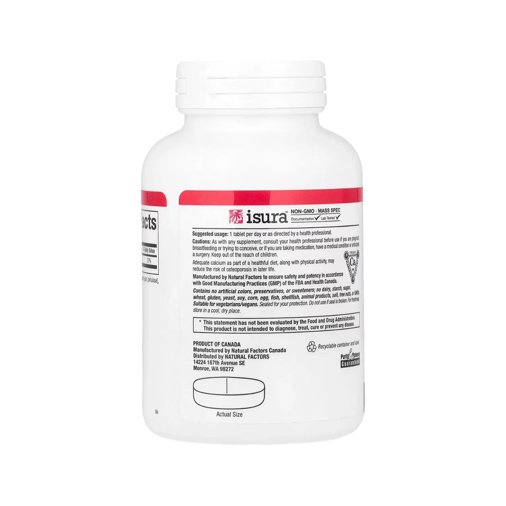 Natural Factors Calcium Citrate 350 mg 90 Tabletas