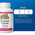 Natural Factors Calcium Citrate 350 mg 90 Tabletas