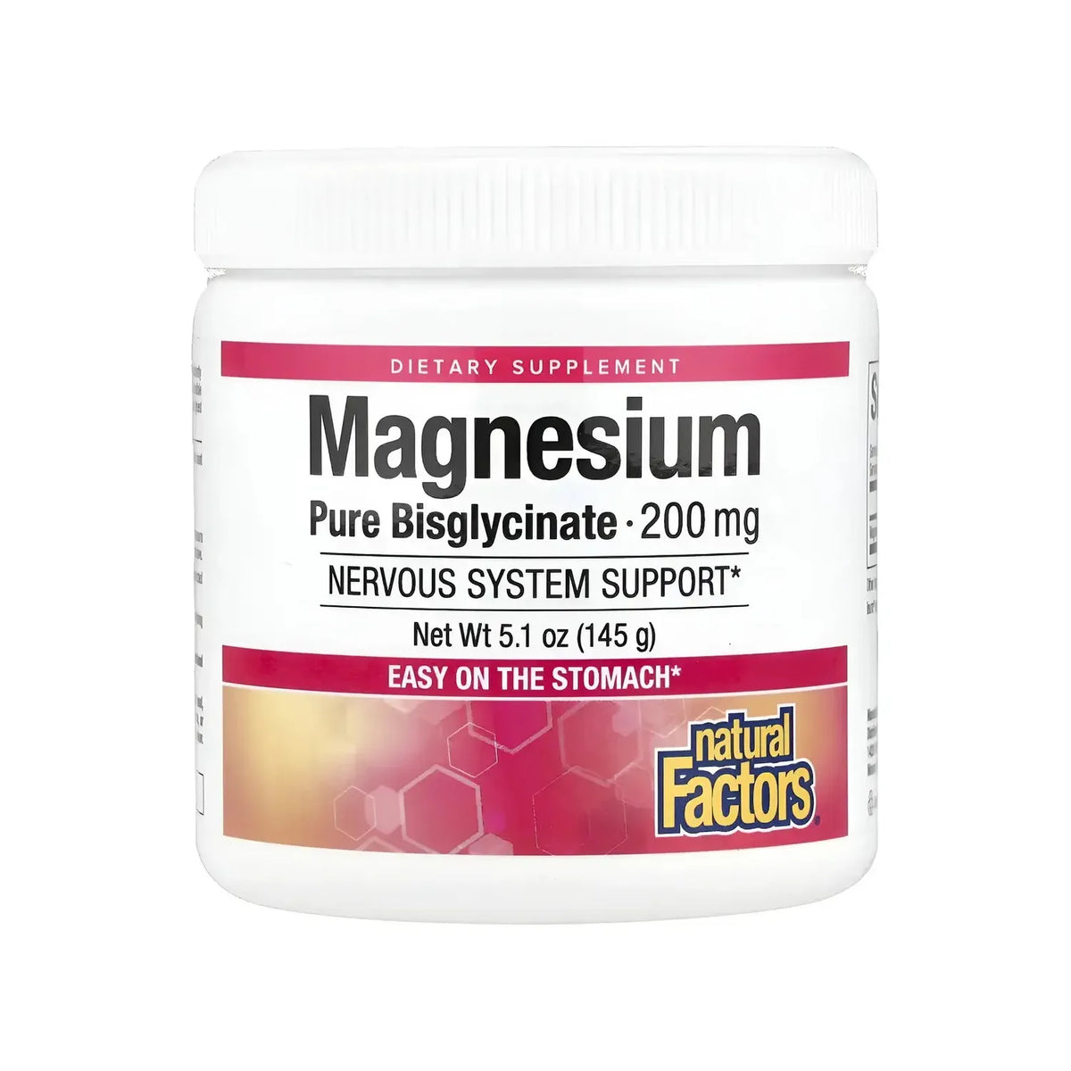 Natural Factors Magnesium Bisglycinate 200 mg 145 grs