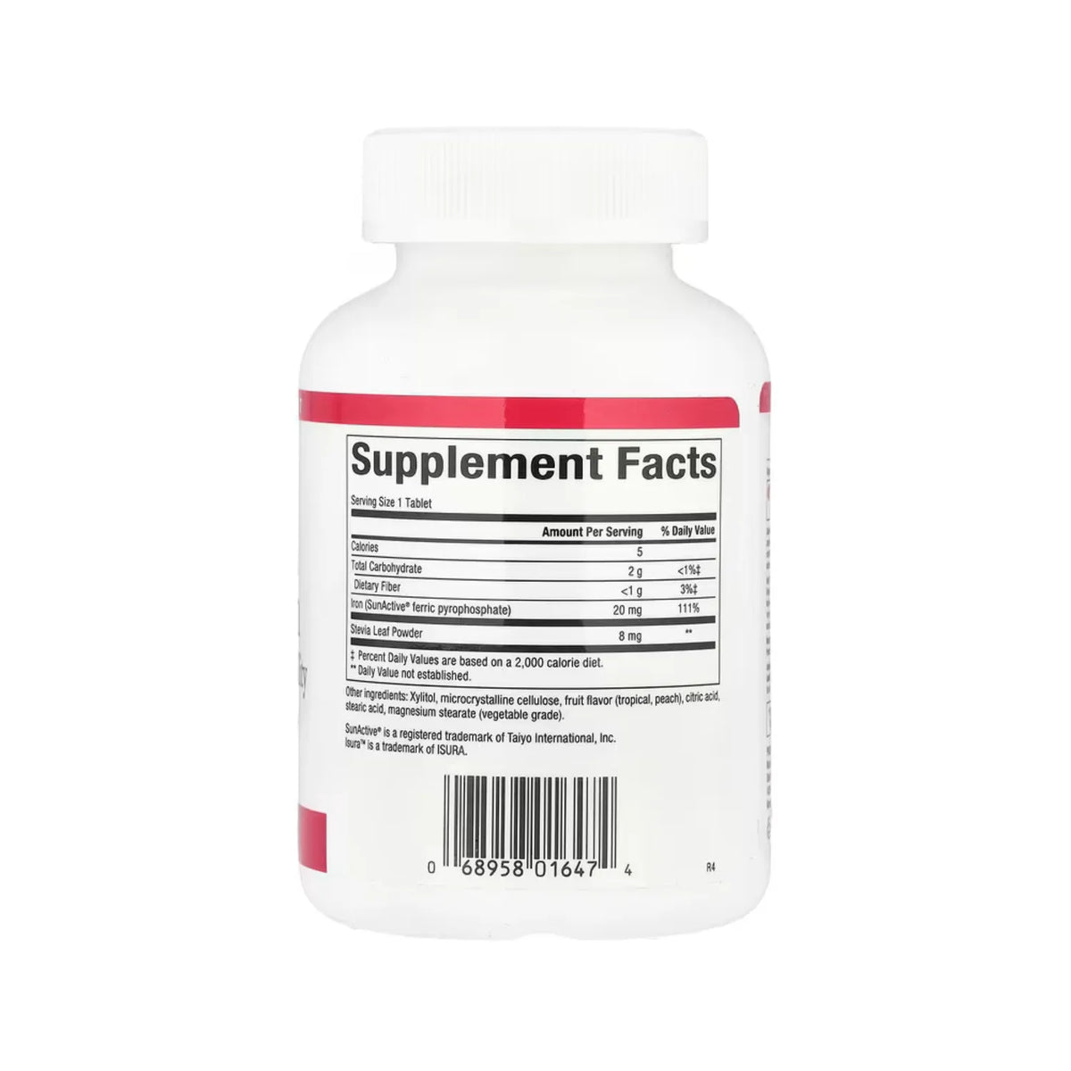 Natural Factors Easy Iron 20 mg Con 60 Tabletas Masticables