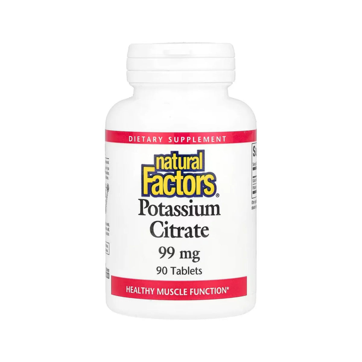 Natural Factors Citrato de Potasio 99 mg Con 90 Tabletas