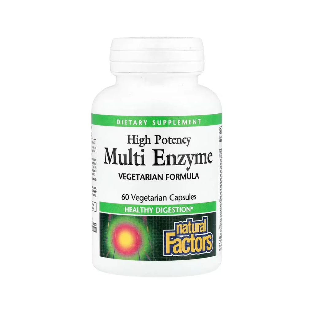 Natural Factors Multienzimas Alta potencia 60 Cápsulas Vegetales