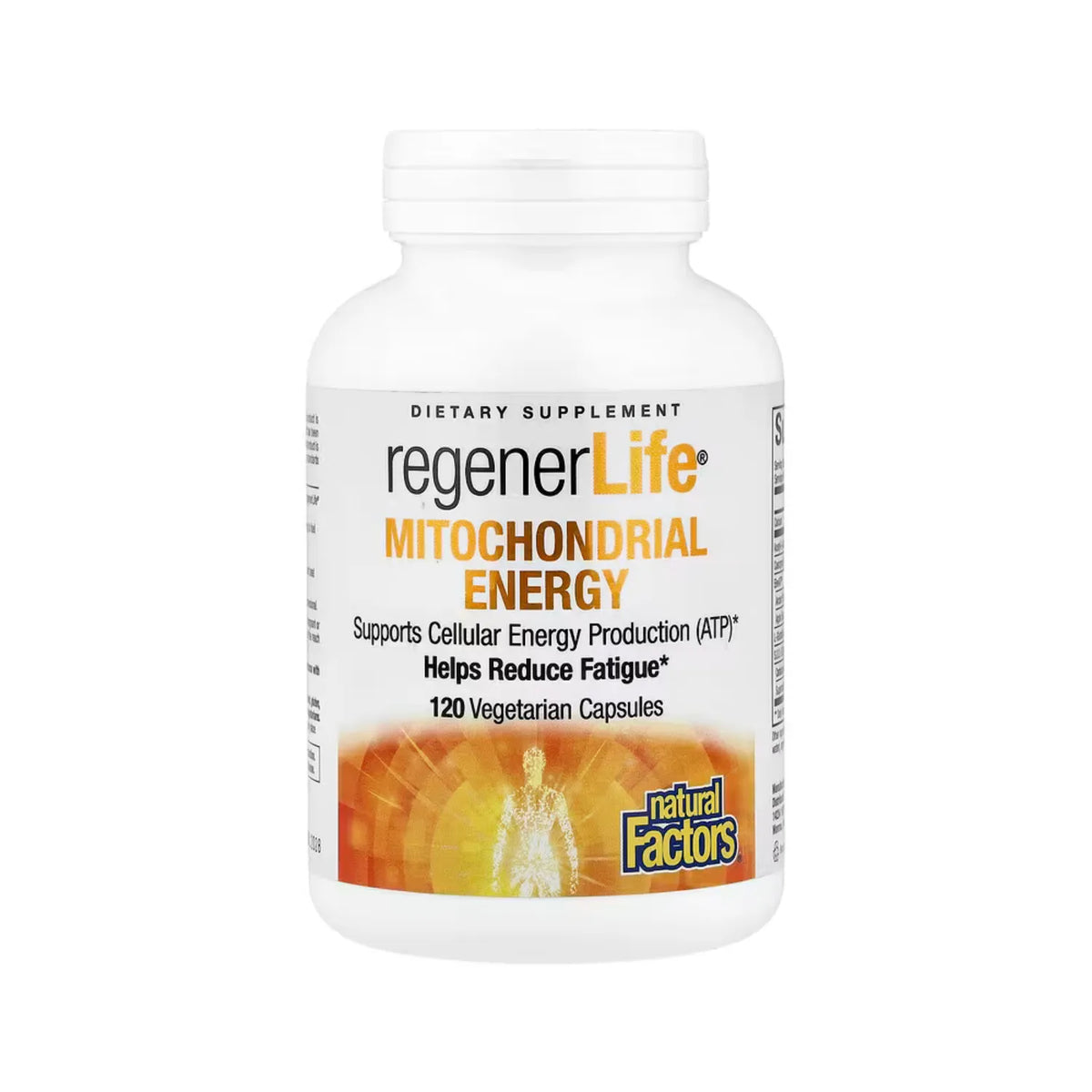 Natural Factors RegenerLife Suplemento para Favorecer la Función Mitocondrial 120 Cápsulas Vegetales