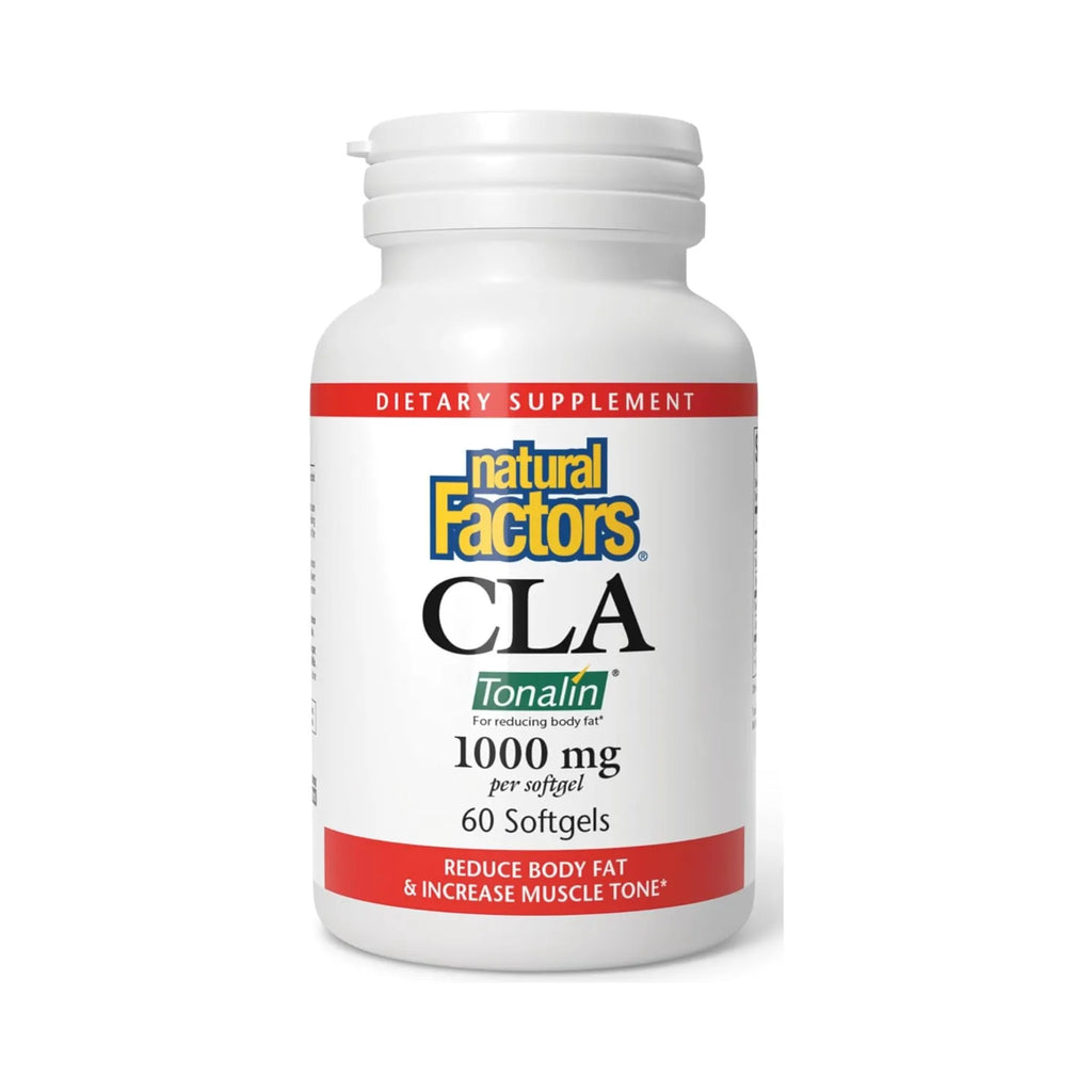 Natural Factors CLA Tonalin Linoleic Acid 1000 mg 60 Cápsulas Blandas