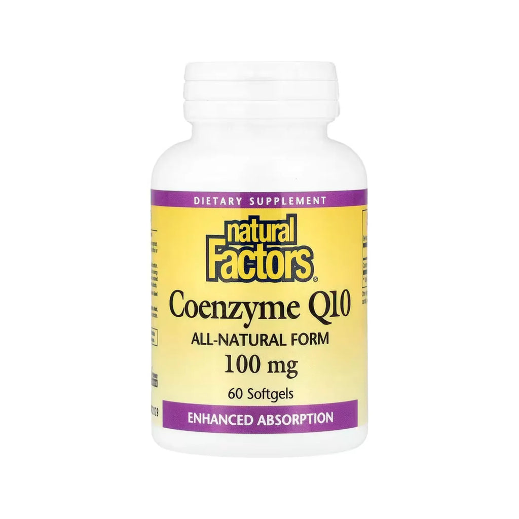 Natural Factors Coenzyme Q10 100 mg 60 Cápsulas Blandas