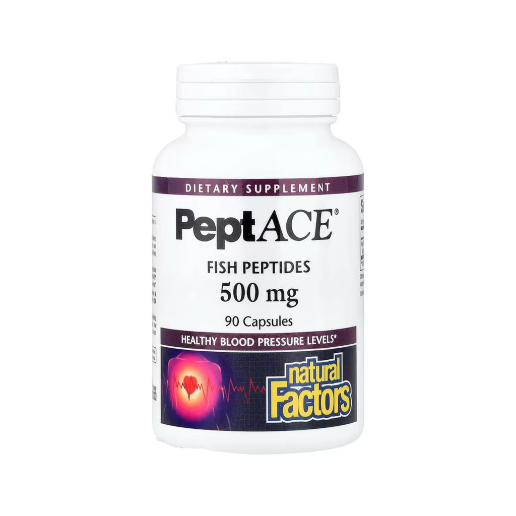 Natural Factors PeptACE Péptidos de pescado 500 mg 90 Cápsulas