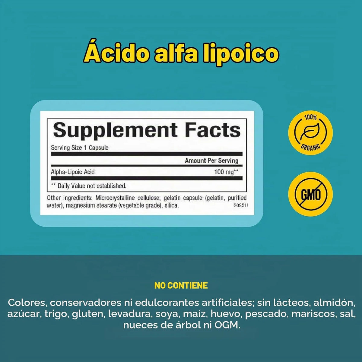 Natural Factors Alpha-Lipoic Acid 100 mg 60 Cápsulas
