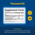 Natural Factors Omega Flaxseed Oil 1,000 mg Con 180 Cápsulas Blandas