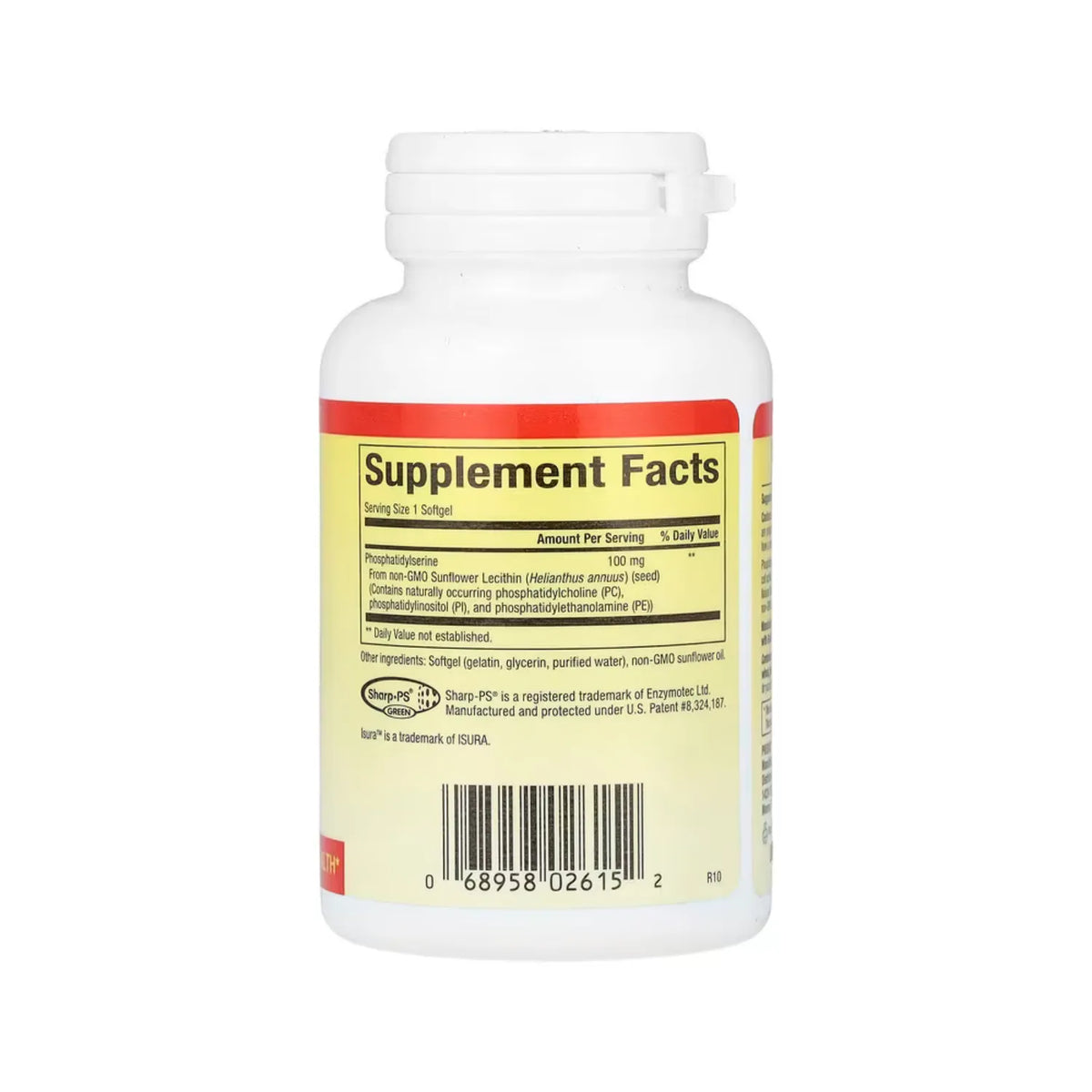 Natural Factors Fosfatidilserina 100 mg Con 30 Cápsulas Blandas