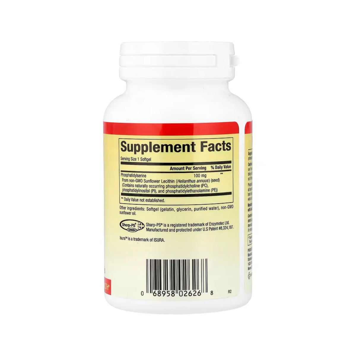 Natural Factors Phosphatidylserine 100 mg 120 Cápsulas Blandas