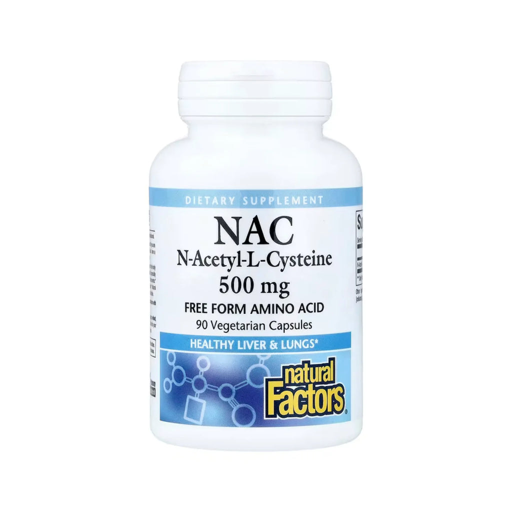 Natural Factors NAC N-acetil-L-cisteína 500 mg 90 Cápsulas