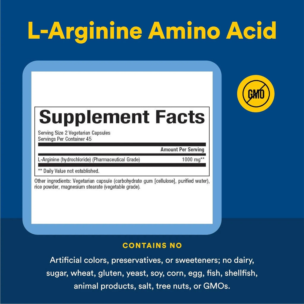 Natural Factors L-Arginine 500 mg 90 Cápsulas