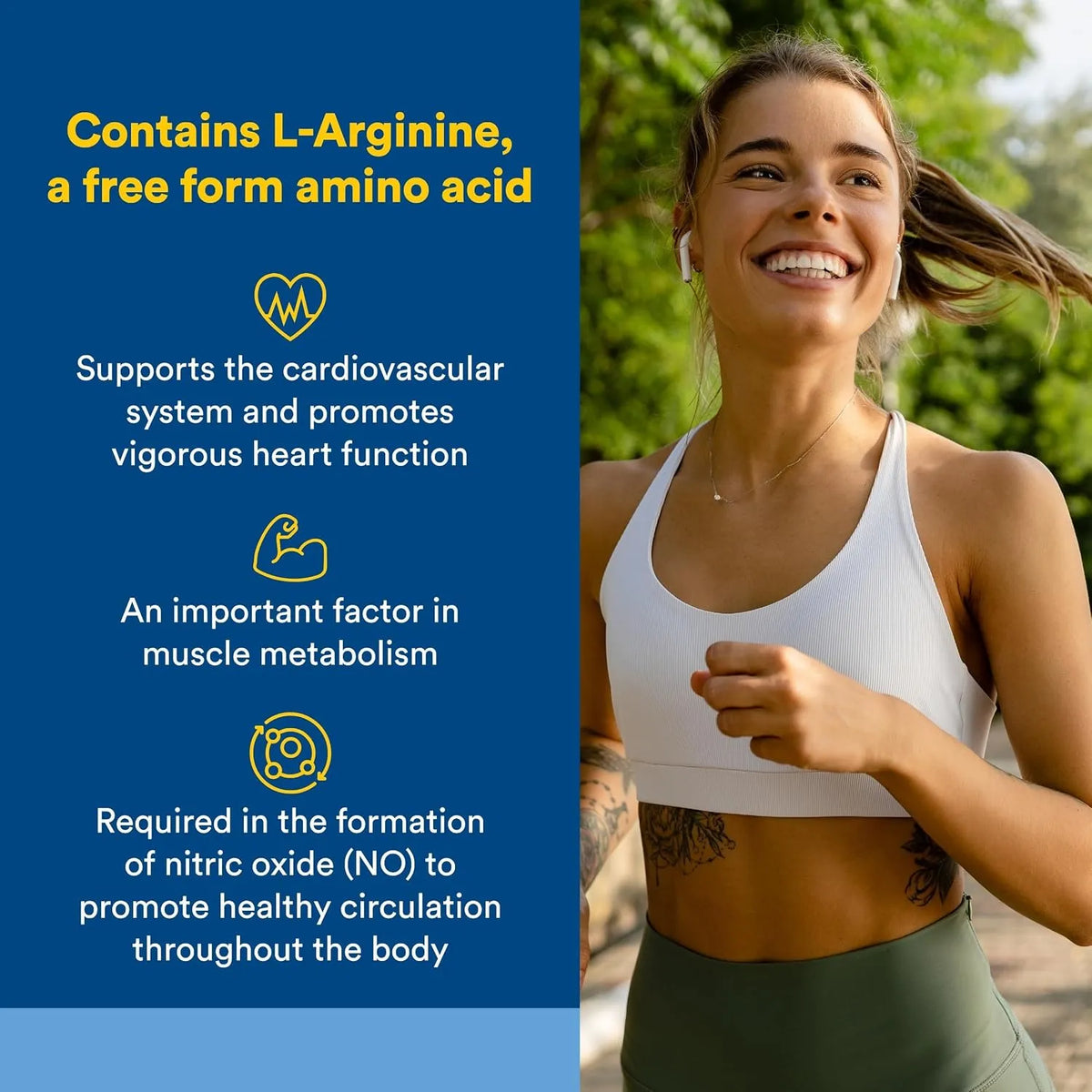 Natural Factors L-Arginine 500 mg 90 Cápsulas