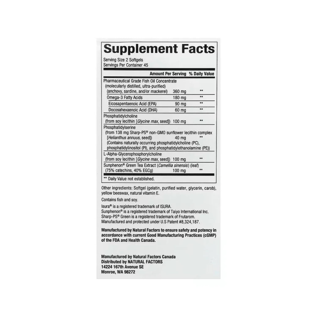 Natural Factors RegenerLife Higher Thoughts 90 Cápsulas Blandas