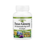 Natural Factors HerbalFactors Panax Ginseng 60 Cápsulas Blandas (100 mg por cápsula blanda)