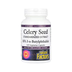 Natural Factors Celery Seed Semilla de Apio Extracto estandarizado Con 120 Cápsulas Vegetales
