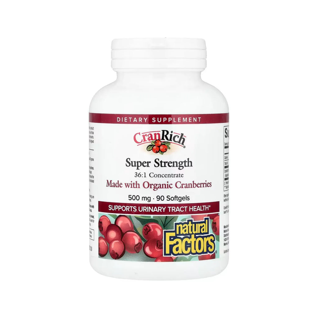 Natural Factors CranRich Superconcentración 500 mg Con 90 Cápsulas Blandas