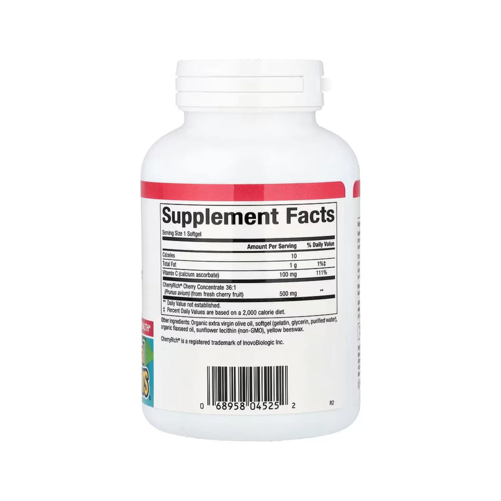 Natural Factors CherryRich Concentrado de Cereza de Superconcentración 500 mg Con 90 Cápsulas Blandas