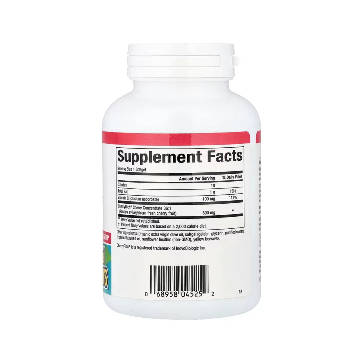 Natural Factors CherryRich Concentrado de Cereza de Superconcentración 500 mg Con 90 Cápsulas Blandas