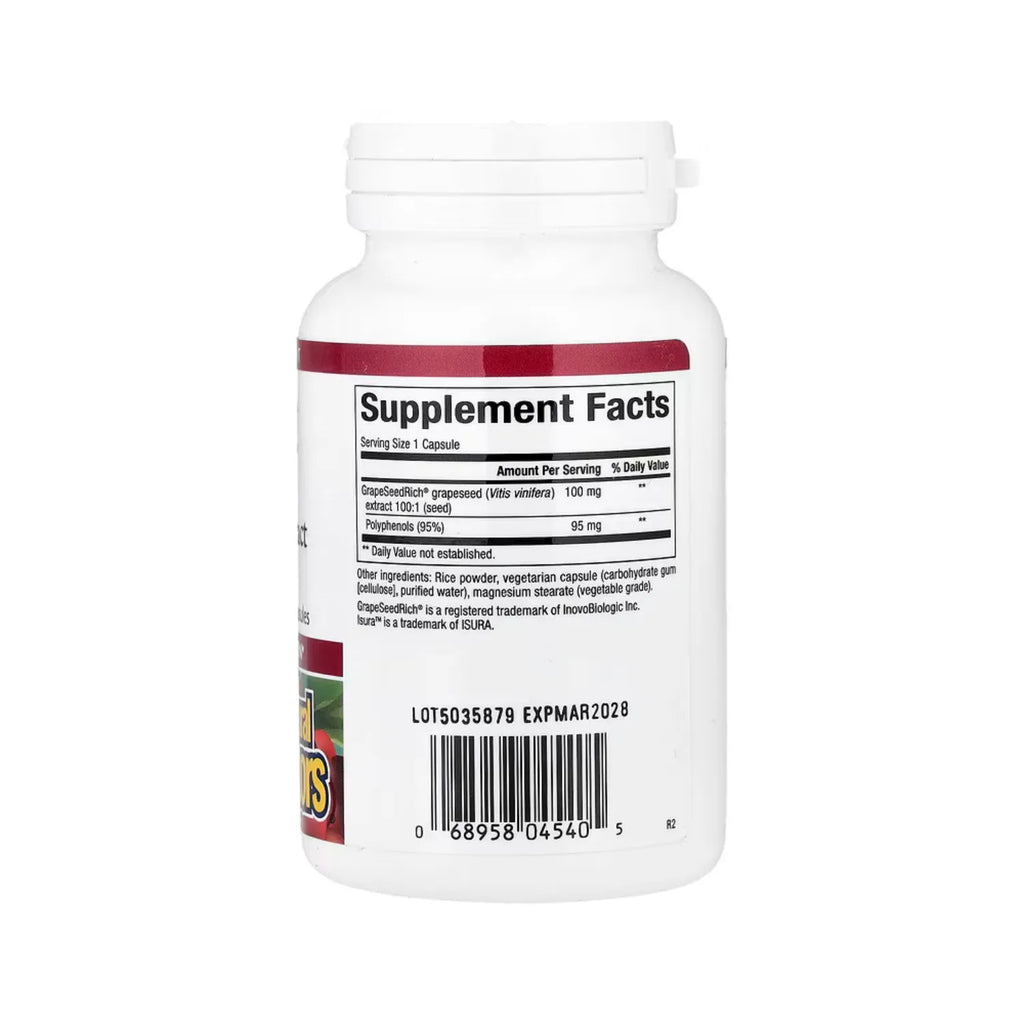 Natural Factors ResveratrolRich Concentrado de Resveratrol Superconcentración 250 mg 60 Cápsulas Vegetales