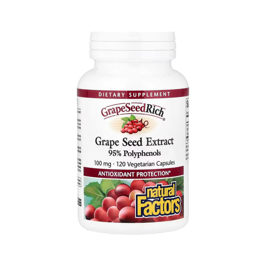 Natural Factors ResveratrolRich Concentrado de Resveratrol Superconcentración 250 mg 60 Cápsulas Vegetales