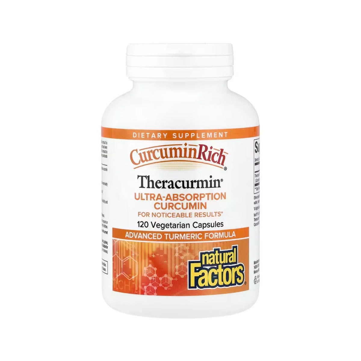 Natural Factors CurcuminRich Theracurmin 120 Cápsulas Vegetales (30 mg por cápsula)