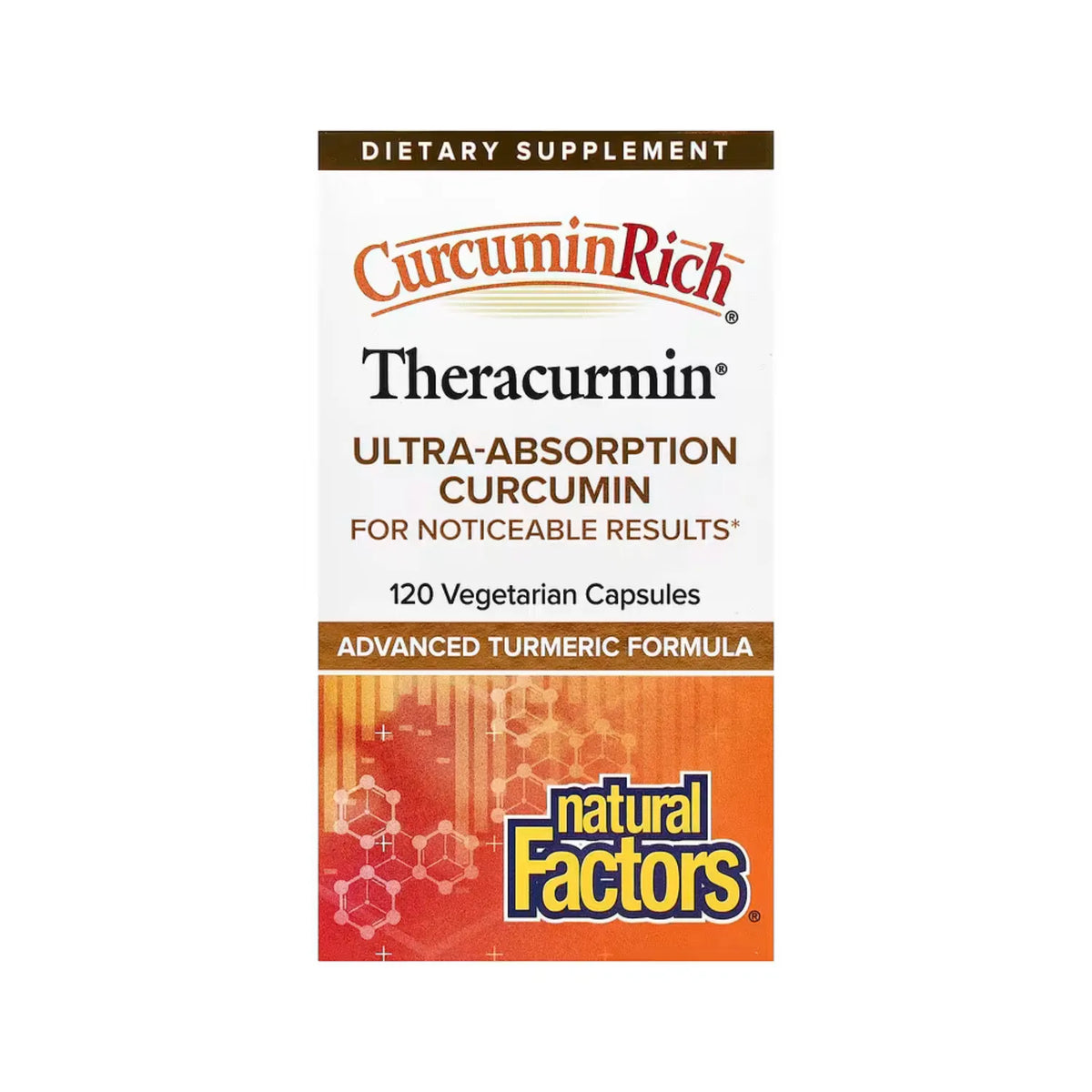 Natural Factors CurcuminRich Theracurmin 120 Cápsulas Vegetales (30 mg por cápsula)
