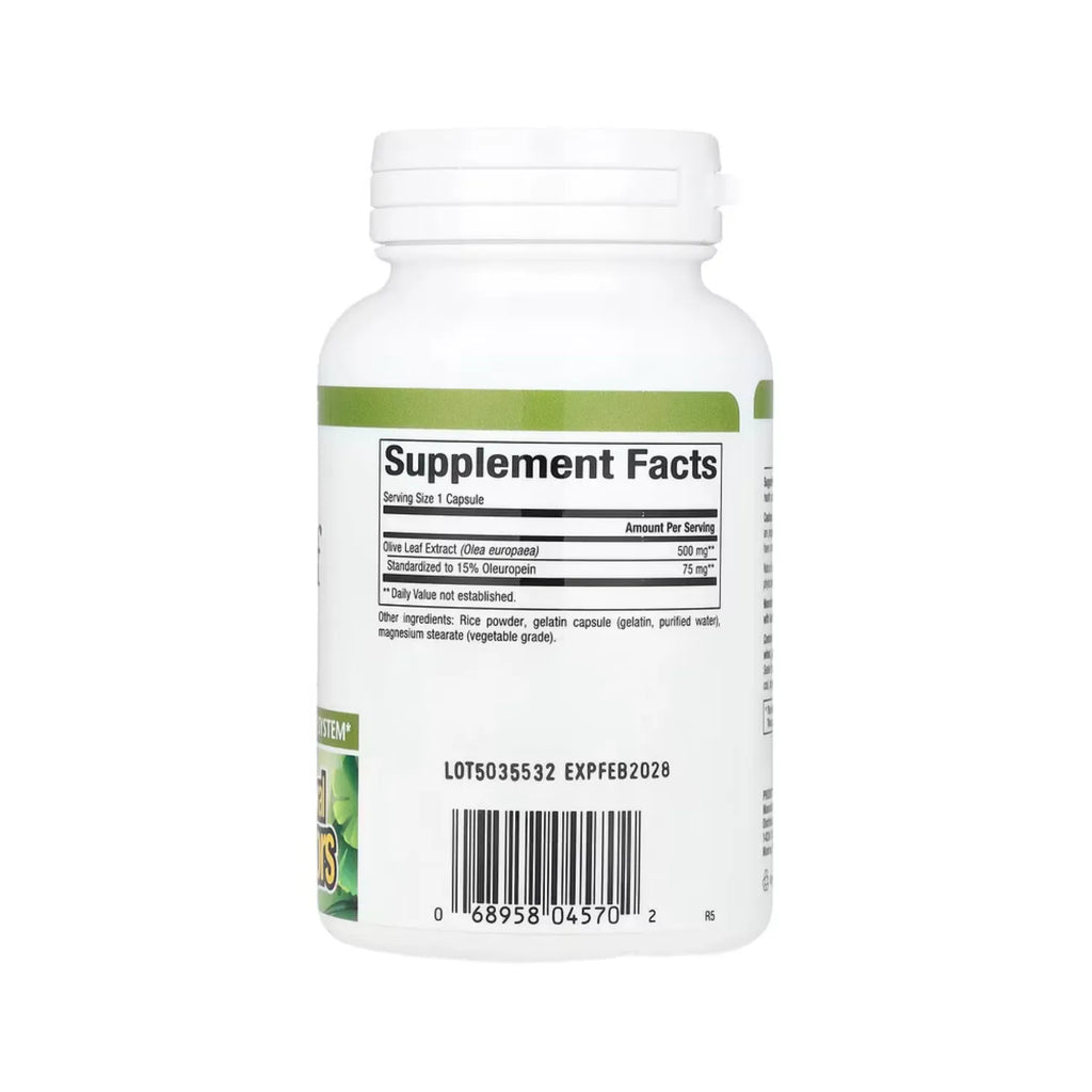 Natural Factors Hoja de Olivo 500 mg 90 Cápsulas