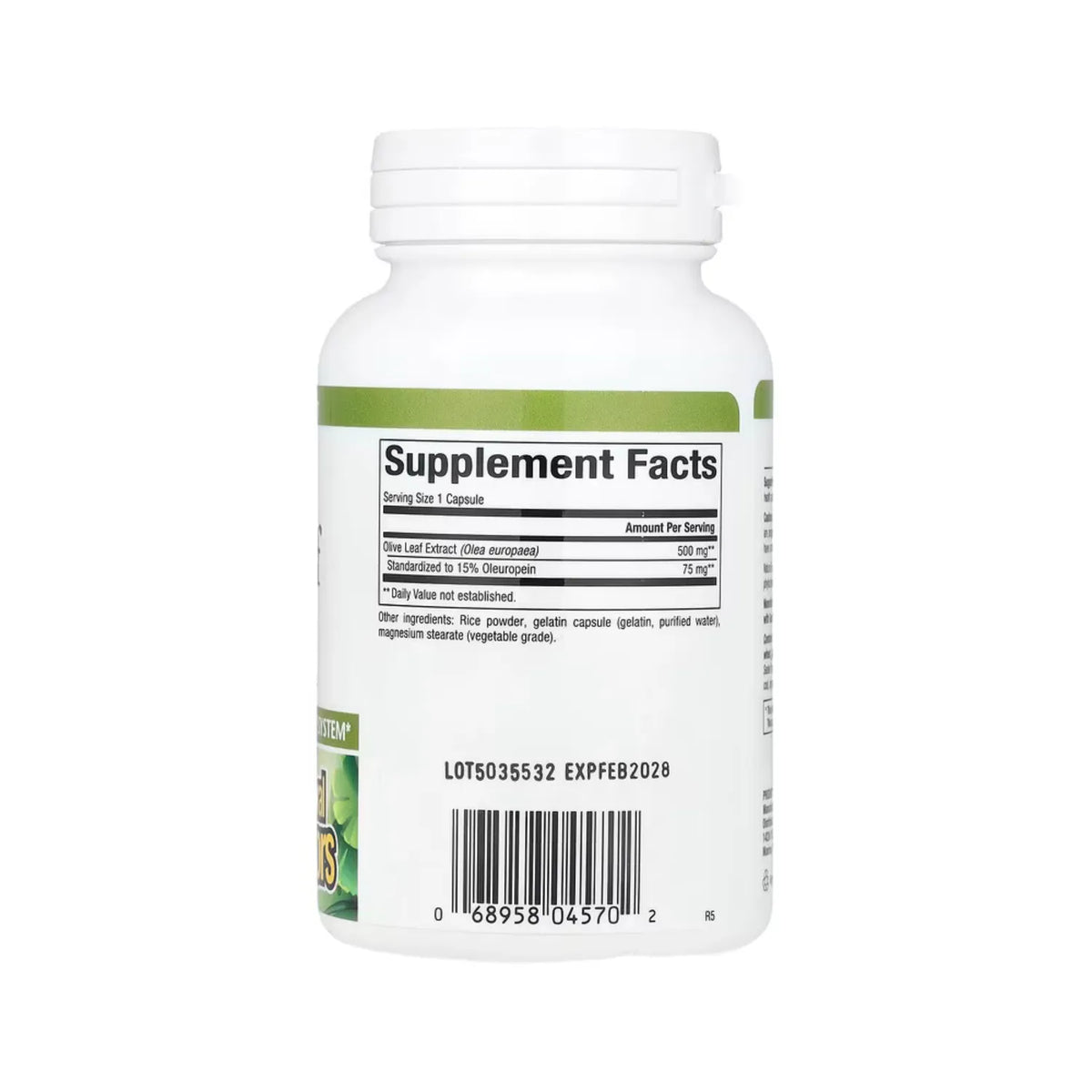 Natural Factors Hoja de Olivo 500 mg 90 Cápsulas