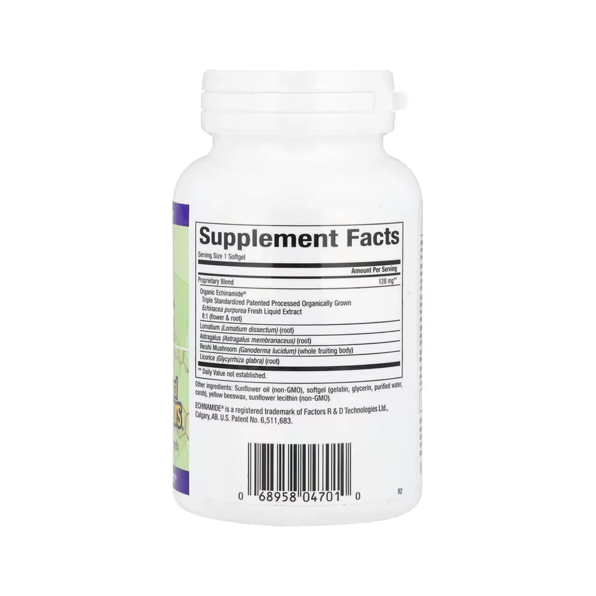 Natural Factors Anti-V Formula con Echinamide 120 Cápsulas Blandas