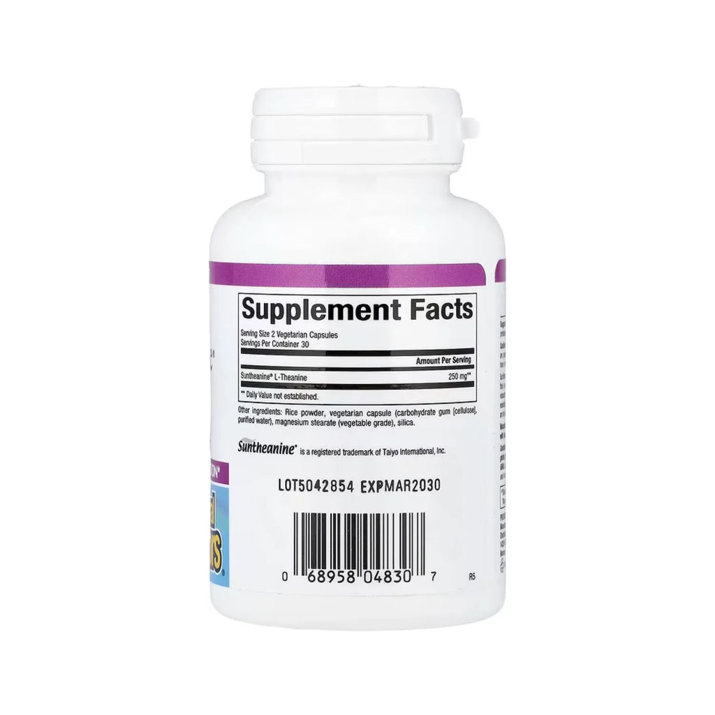 Natural Factors Stress-Relax Suntheanine L-Theanine 125 mg 60 Cápsulas Vegetales