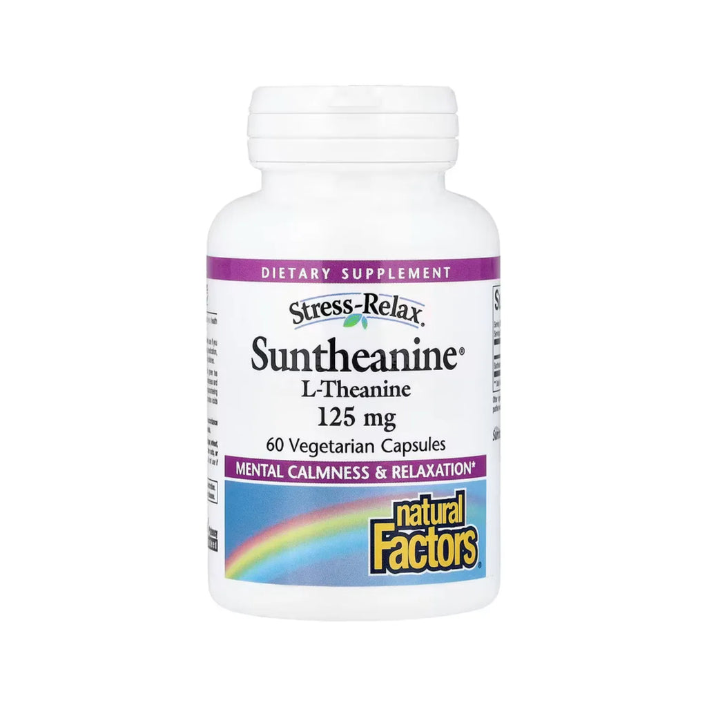 Natural Factors Stress-Relax Suntheanine L-Theanine 125 mg 60 Cápsulas Vegetales