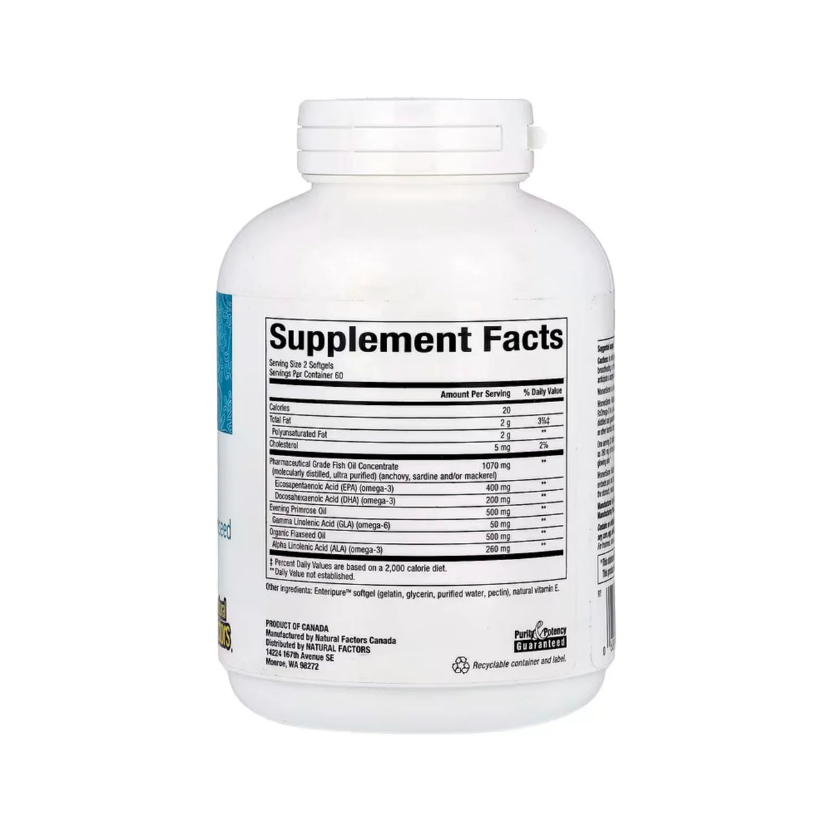 Natural factors WomenSense RxOmega-3 Con 120 Cápsulas Blandas