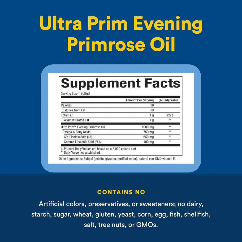 Natural Factors Ultra Prim EPO 1,000 mg 240 Cápsulas Blandas