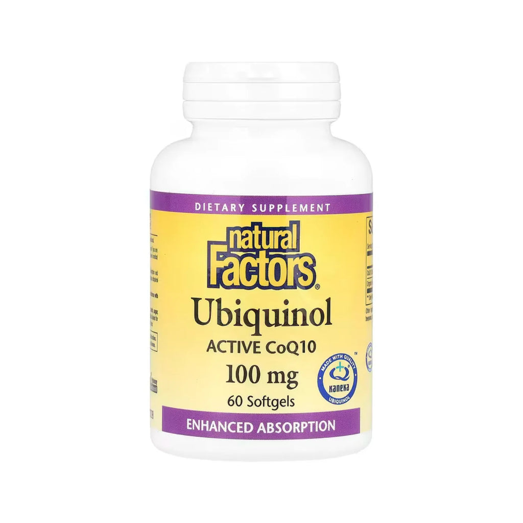 Natural Factors Ubiquinol Active CoQ10 100 mg 60 Cápsulas Blandas
